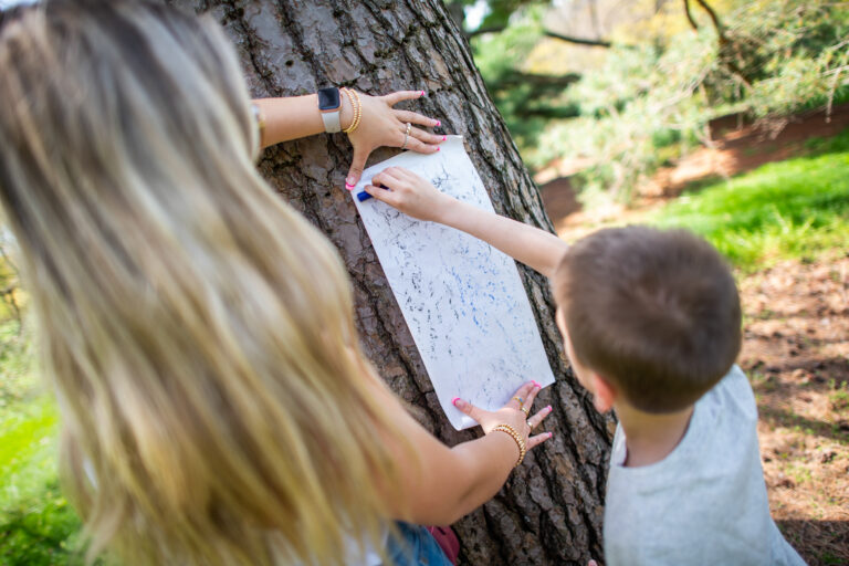 Wave hill Family Art Project Barking up a Wave Hill Tree credit Joshua Bright