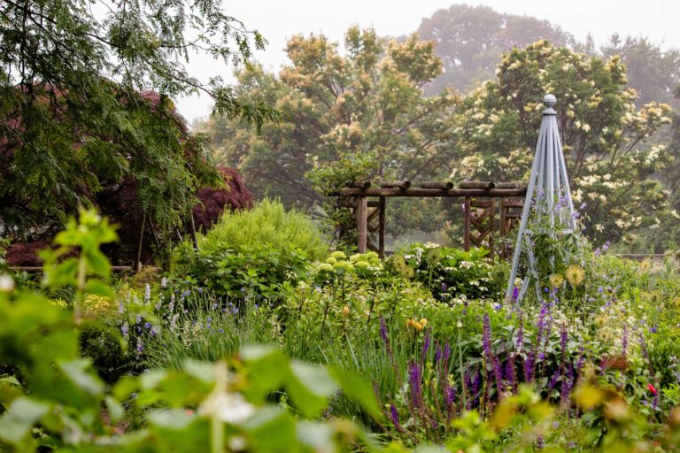 Flower garden in june credit Wave Hill