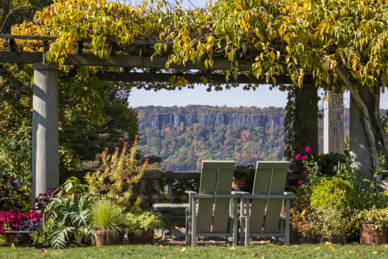 Pergola fall gardens pergola Wave Hill 28