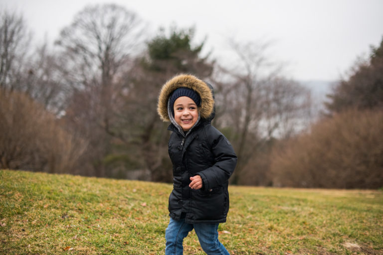 Child in parka